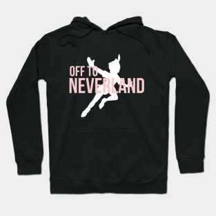 Off to Neverland Millennial Pink Hoodie